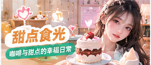 甜点食光主题视觉